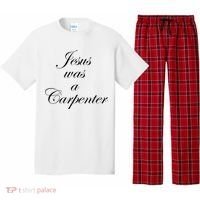 Jesus Was A Carpenter Pajama Set thumb 0