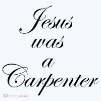 Jesus Was A Carpenter Golf Towel thumb 3