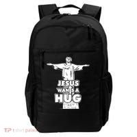Jesus Wants A Hug Backpack thumb 0