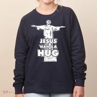 Jesus Wants A Hug Women's Sweatshirt thumb 0