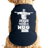 Jesus Wants A Hug Doggie Tank thumb 0