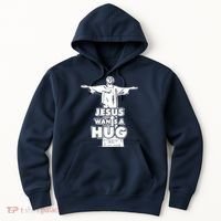 Jesus Wants A Hug Hoodie thumb 0