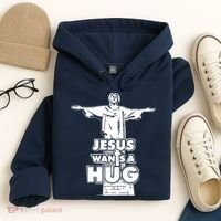 Jesus Wants A Hug Hoodie thumb 4