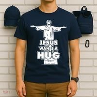 Jesus Wants A Hug T-Shirt thumb 6