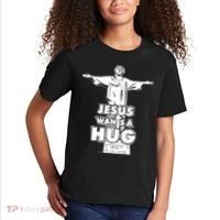 Jesus Wants A Hug Kids T-Shirt thumb 2