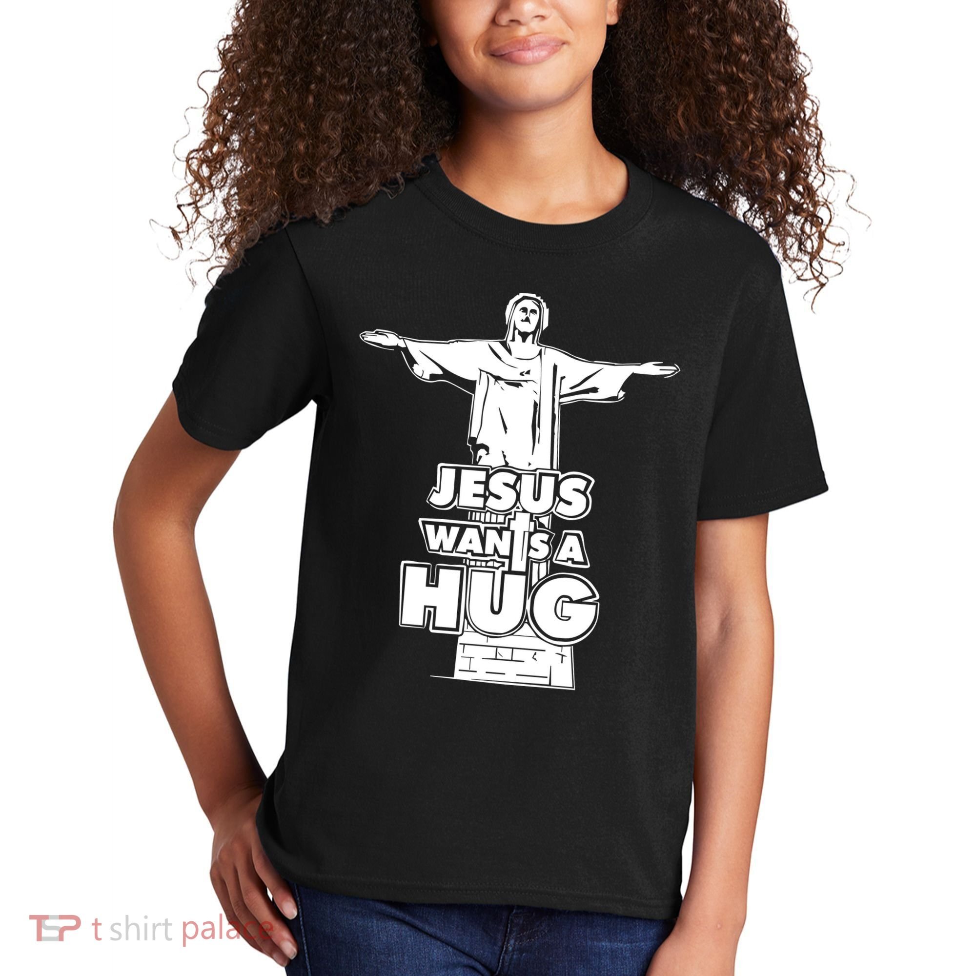 Jesus Wants A Hug Kids T-Shirt