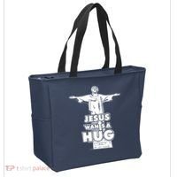Jesus Wants A Hug Tote Bag thumb 2