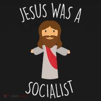 Jesus Was A Socialist Funny Socialism Leftist Women's Hoodie thumb 2