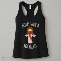 Jesus Was A Socialist Funny Socialism Leftist Women's Tank Top thumb 3