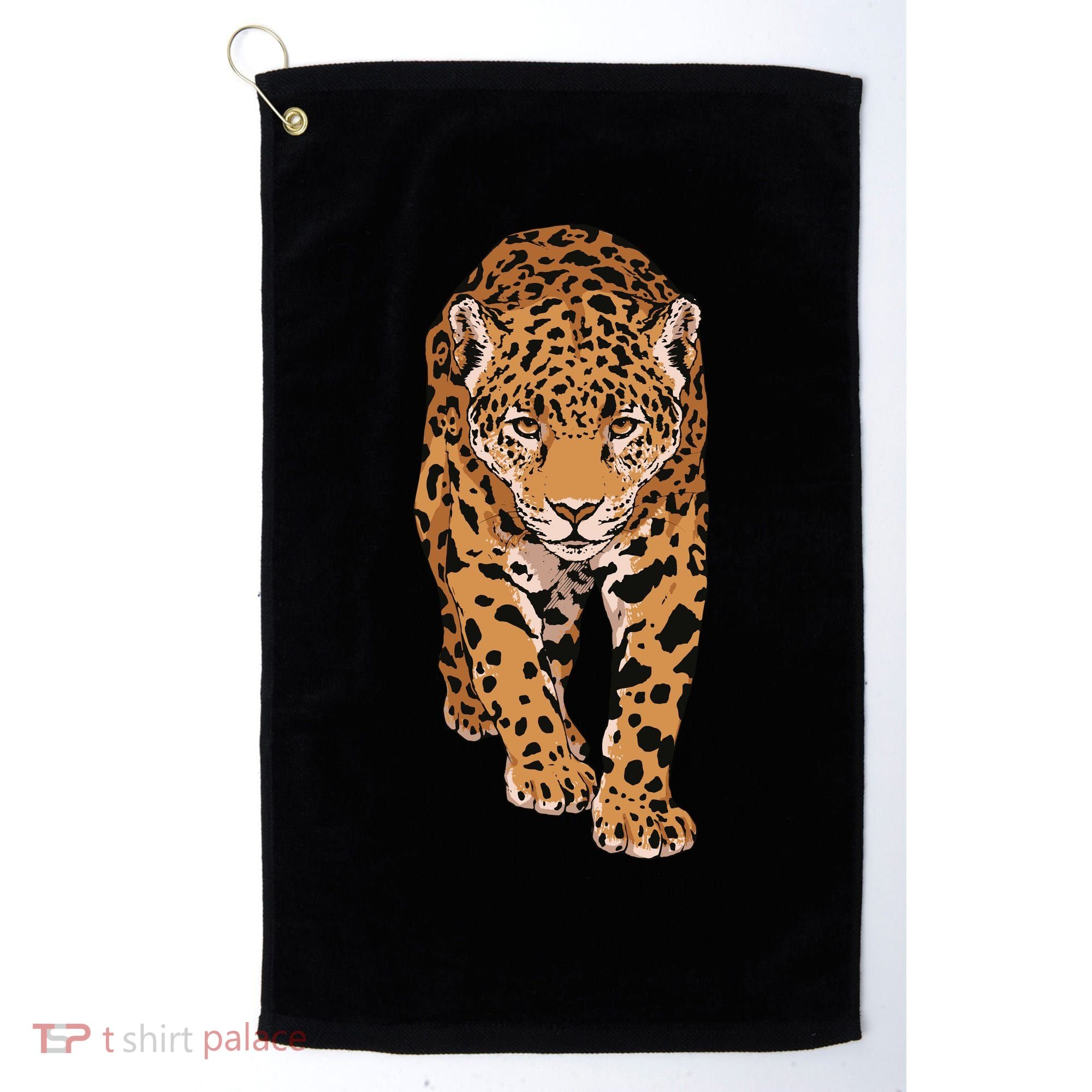 Jaguar Wild Animal Art Golf Towel