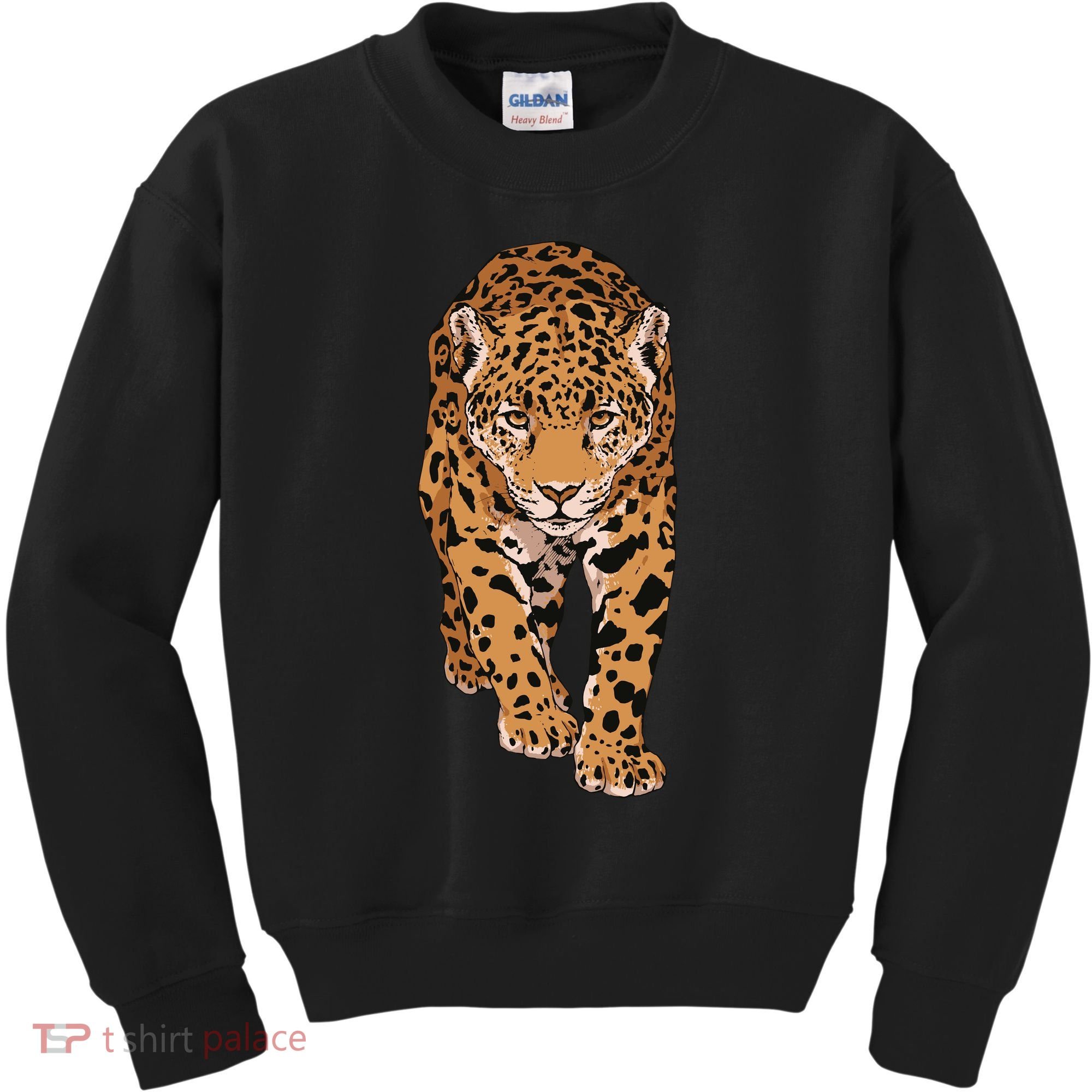 Jaguar Wild Animal Art Kids Sweatshirt
