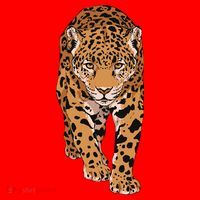 Jaguar Wild Animal Art Santa Hat thumb 1
