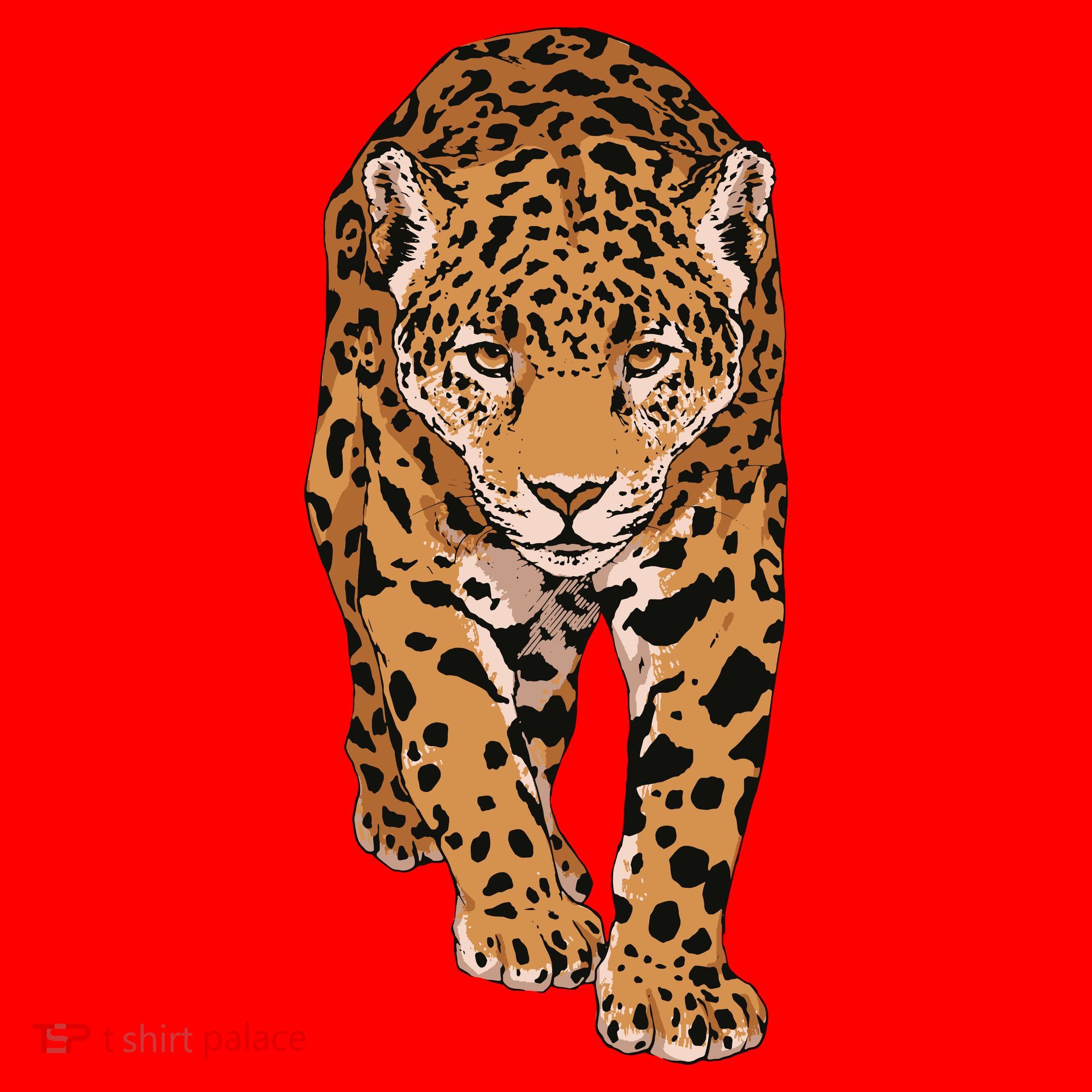 Jaguar Wild Animal Art Santa Hat