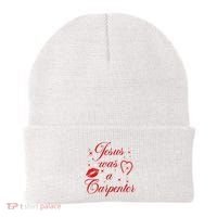 Jesus Was A Carpenter Christian Jesus Sayings Beanie thumb 0