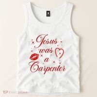 Jesus Was A Carpenter Christian Jesus Sayings Tank Top thumb 2
