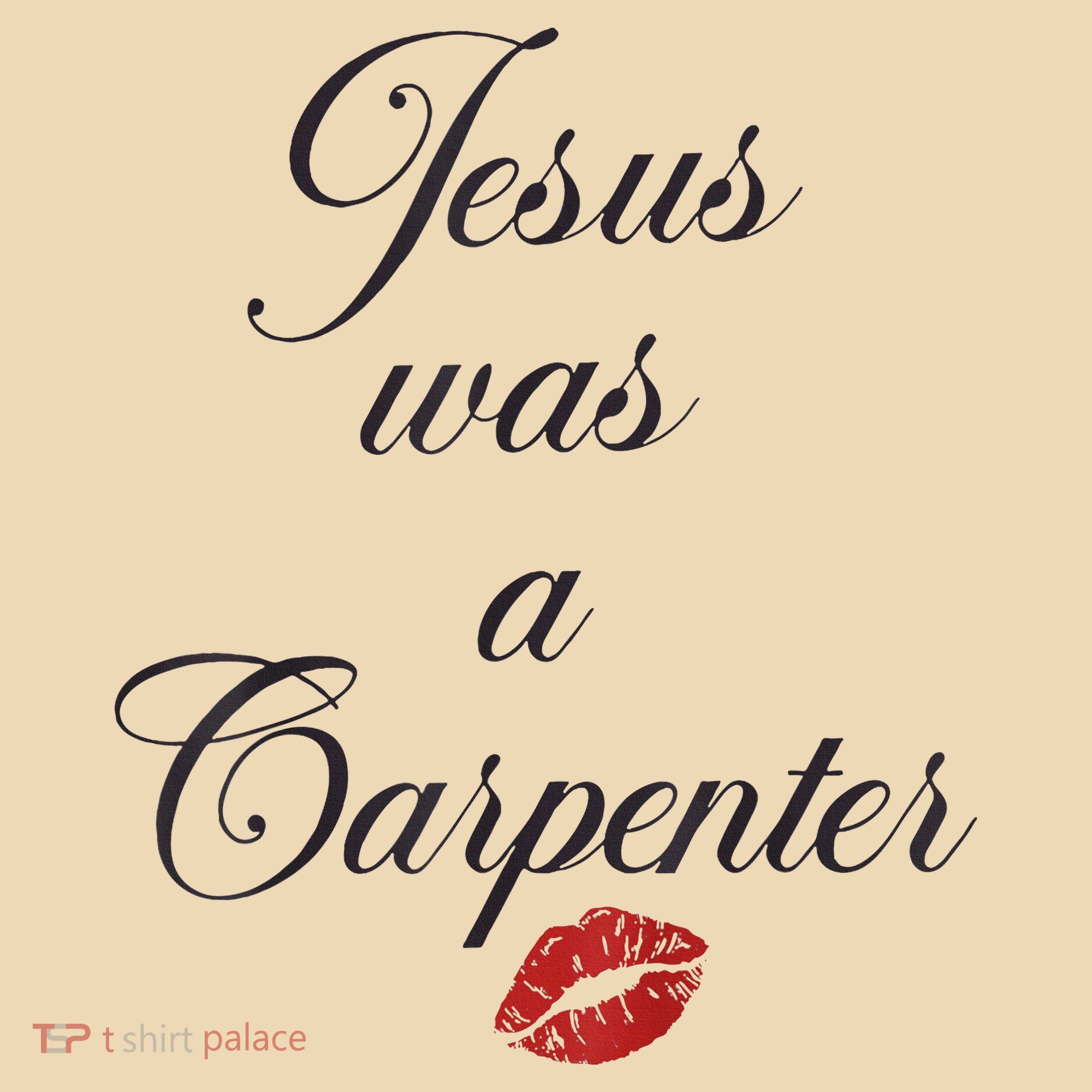 Jesus Was A Carpenter Christian Bible Verse Tote Bag