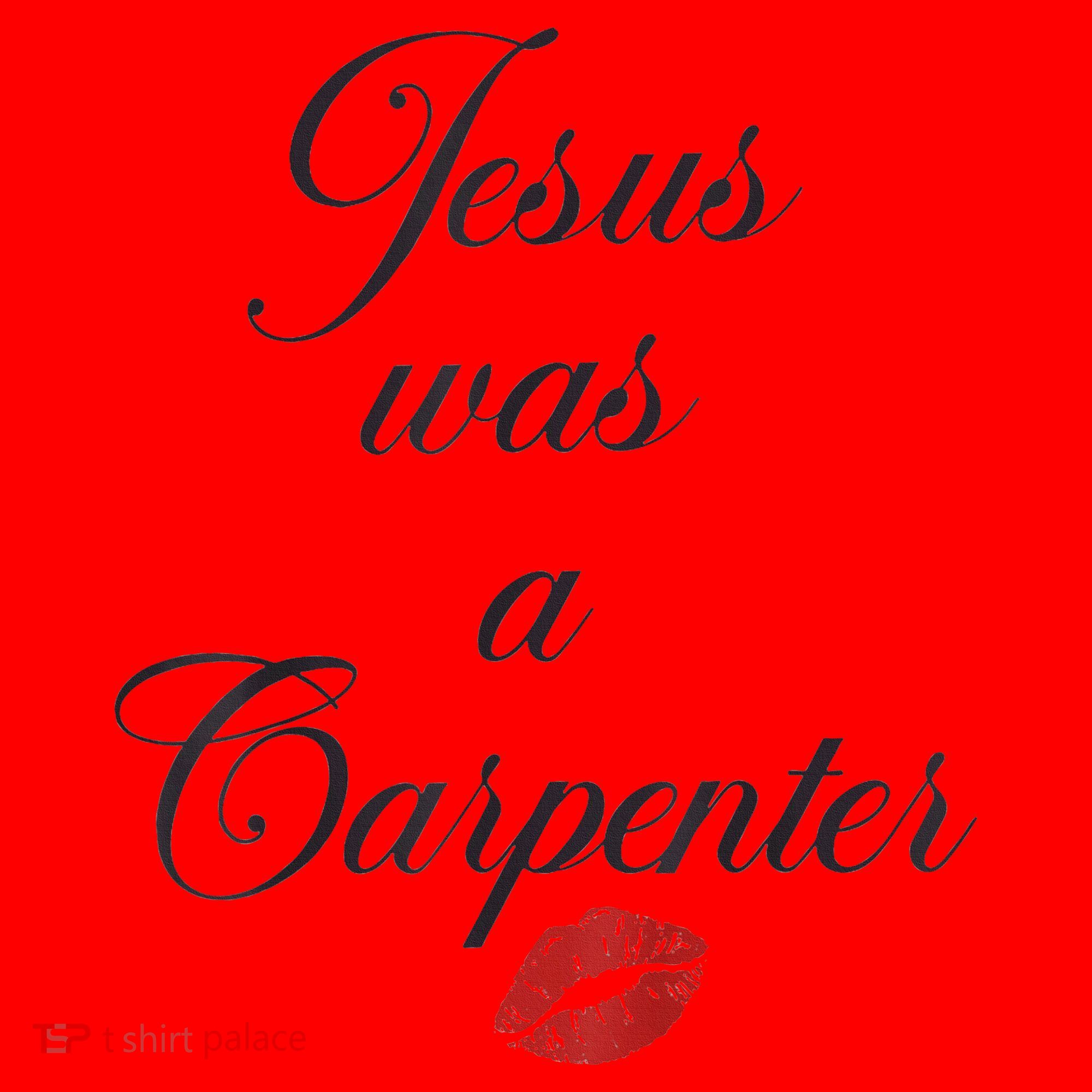 Jesus Was A Carpenter Christian Bible Verse Santa Hat