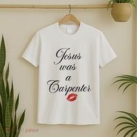Jesus Was A Carpenter Christian Bible Verse T-Shirt thumb 2