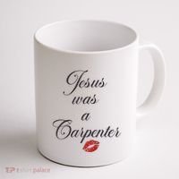Jesus Was A Carpenter Christian Bible Verse Coffee Mug thumb 1