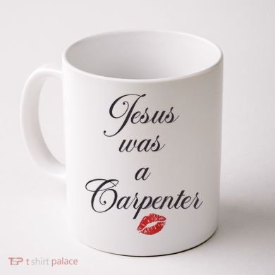 Jesus Was A Carpenter Christian Bible Verse Coffee Mug