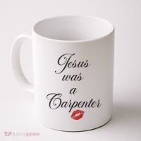 Jesus Was A Carpenter Christian Bible Verse Coffee Mug thumb 0