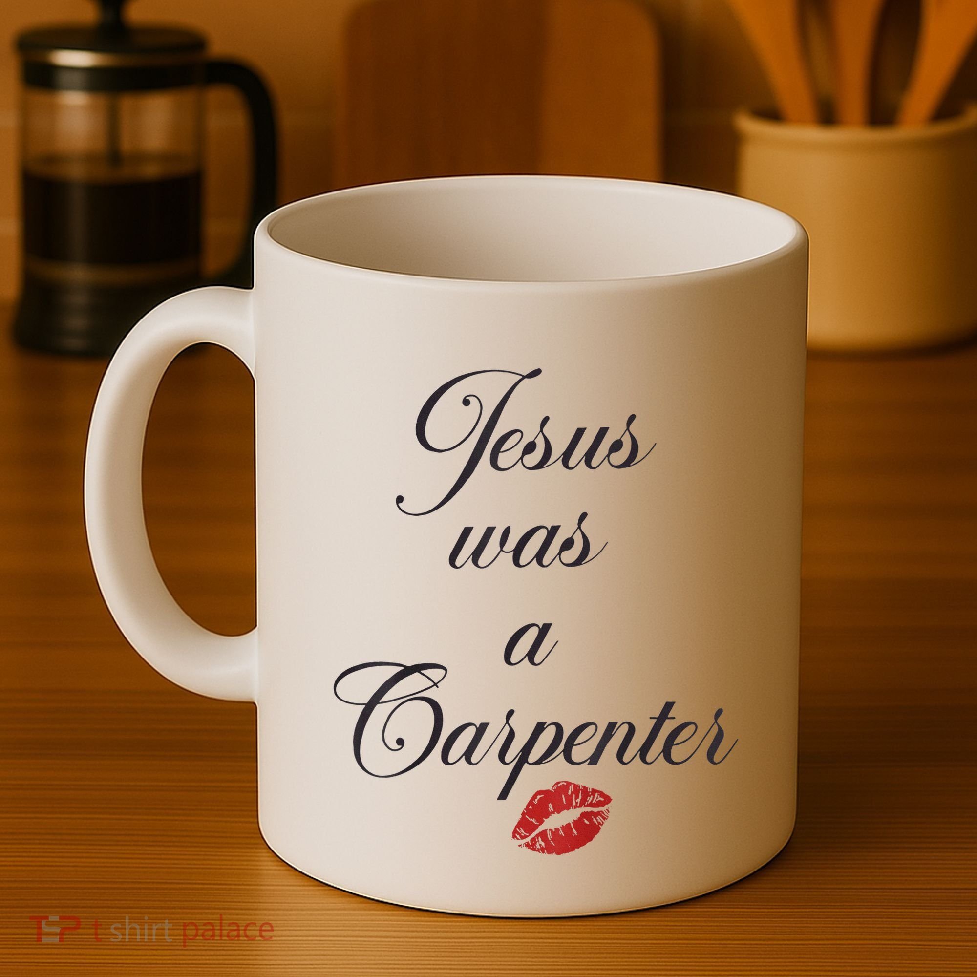 Jesus Was A Carpenter Christian Bible Verse Coffee Mug