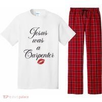 Jesus Was A Carpenter Christian Bible Verse Pajama Set thumb 0