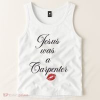 Jesus Was A Carpenter Christian Bible Verse Tank Top thumb 2