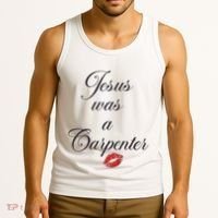 Jesus Was A Carpenter Christian Bible Verse Tank Top thumb 3