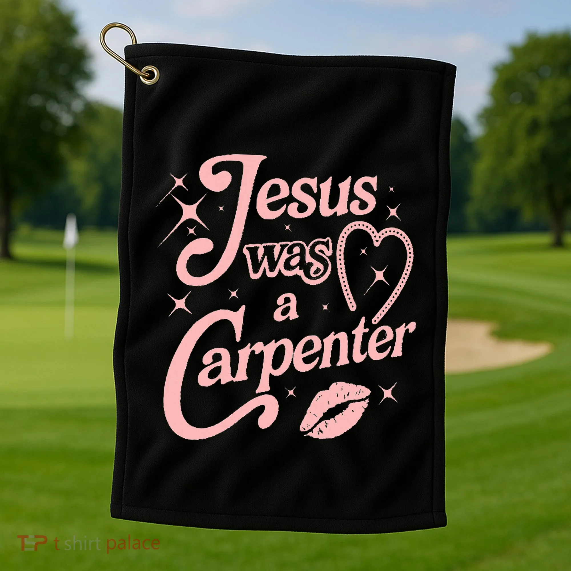 Jesus Was A Carpenter Golf Towel
