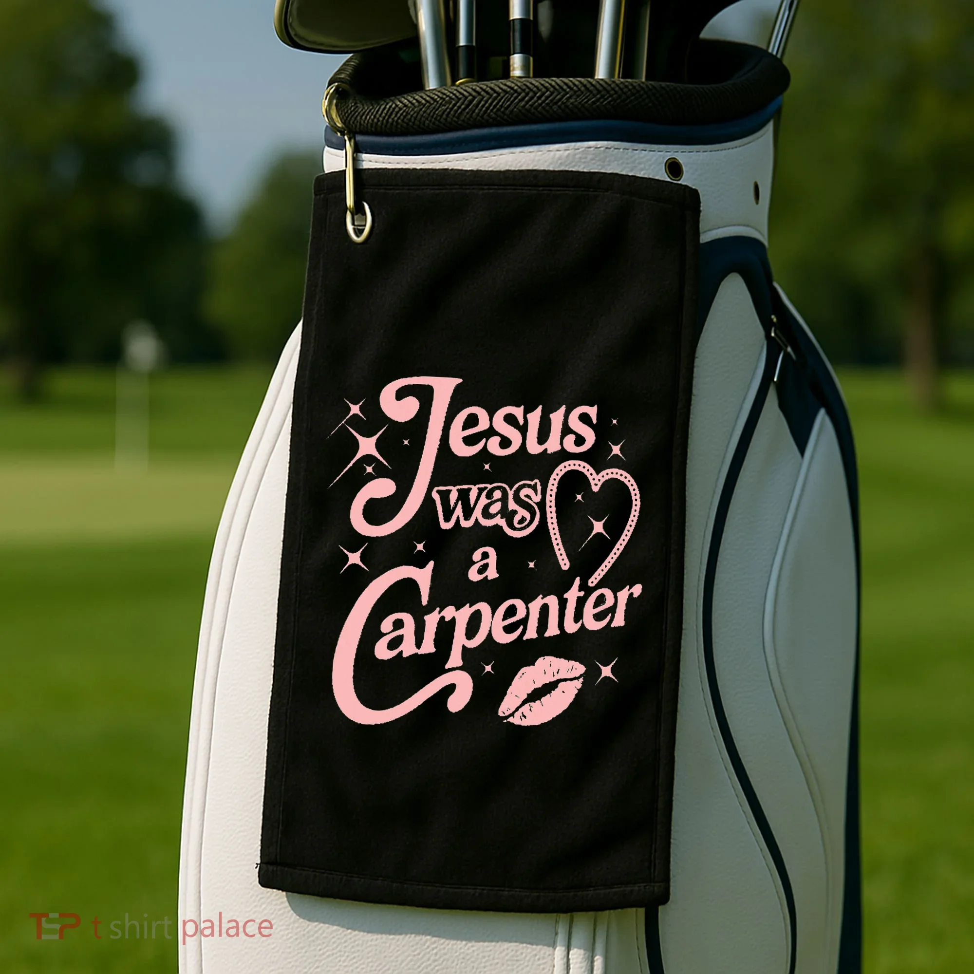 Jesus Was A Carpenter Golf Towel