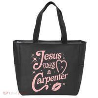Jesus Was A Carpenter Tote Bag thumb 0