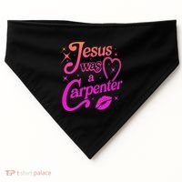 Jesus Was A Carpenter USA-Made Doggie Bandana thumb 0