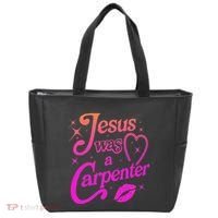 Jesus Was A Carpenter Tote Bag thumb 0