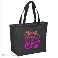 Jesus Was A Carpenter Tote Bag thumb 2