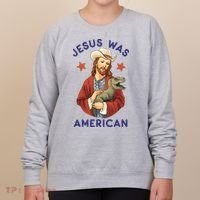 Jesus Was American Women's Sweatshirt thumb 0