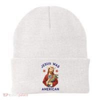 Jesus Was American Beanie thumb 0