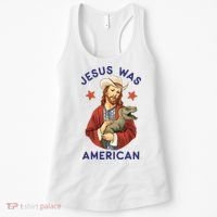 Jesus Was American Women's Tank Top thumb 0
