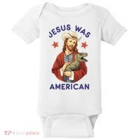 Jesus Was American Baby Bodysuit thumb 0