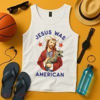 Jesus Was American Tank Top thumb 4
