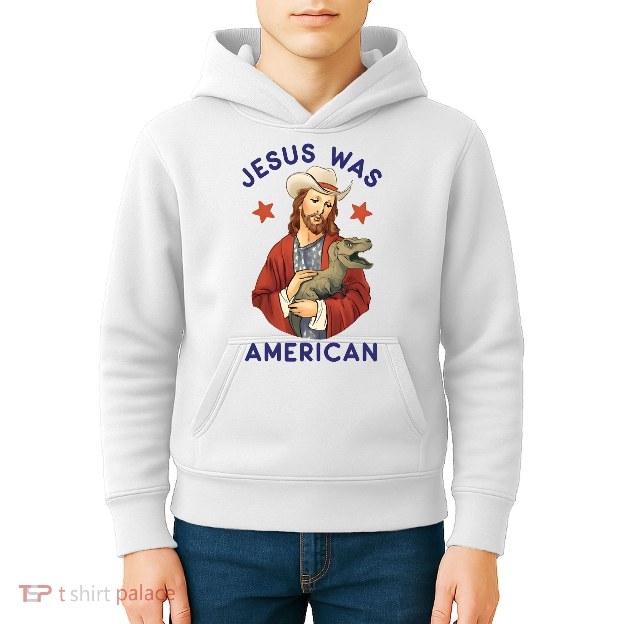 Jesus Was American Kids Hoodie