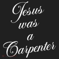 Jesus Was A Carpenter Golf Towel thumb 3
