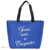Jesus Was A Carpenter Tote Bag thumb 0