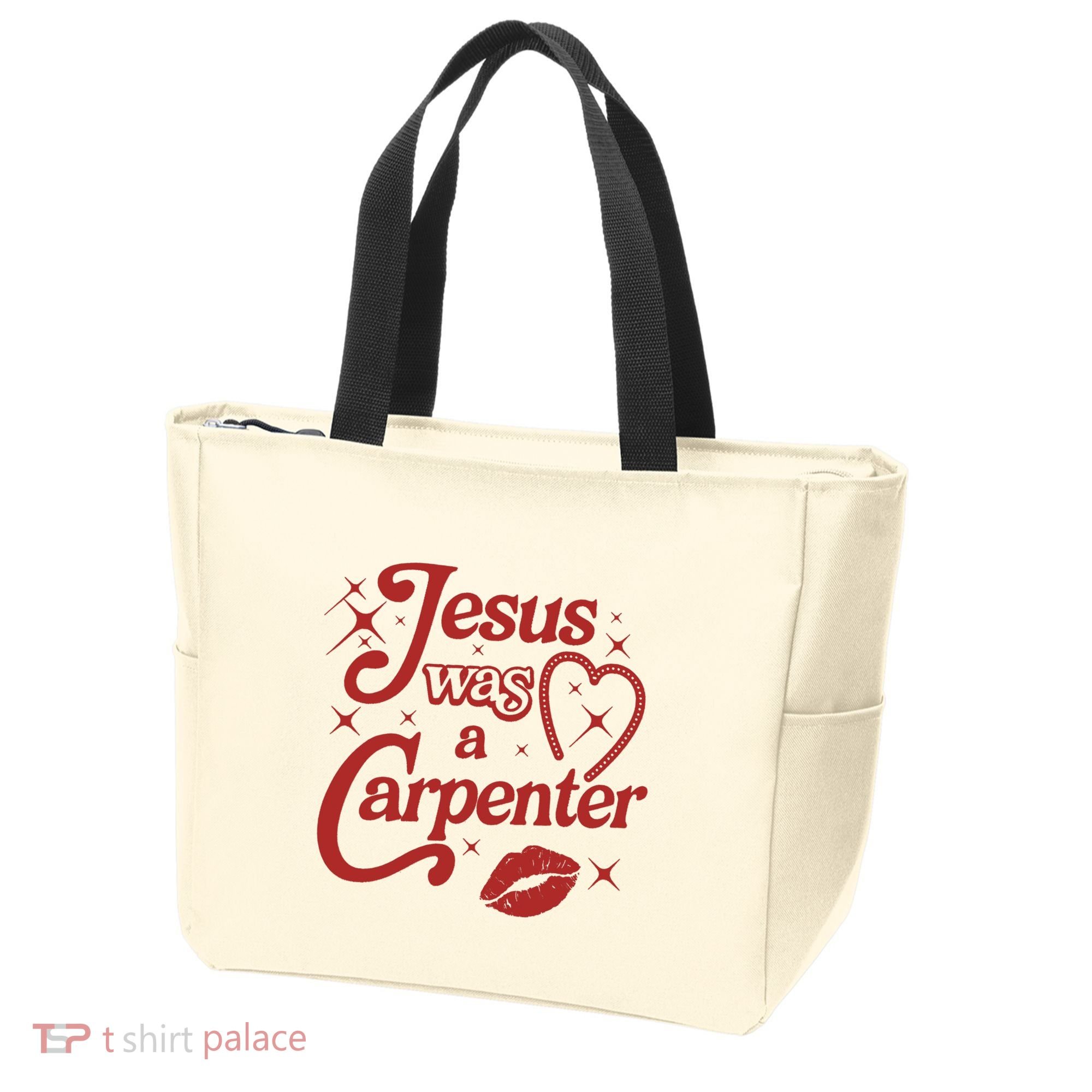 Jesus Was A Carpenter Christian Jesus Sayings Tote Bag