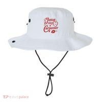Jesus Was A Carpenter Christian Jesus Sayings Bucket Hat thumb 0
