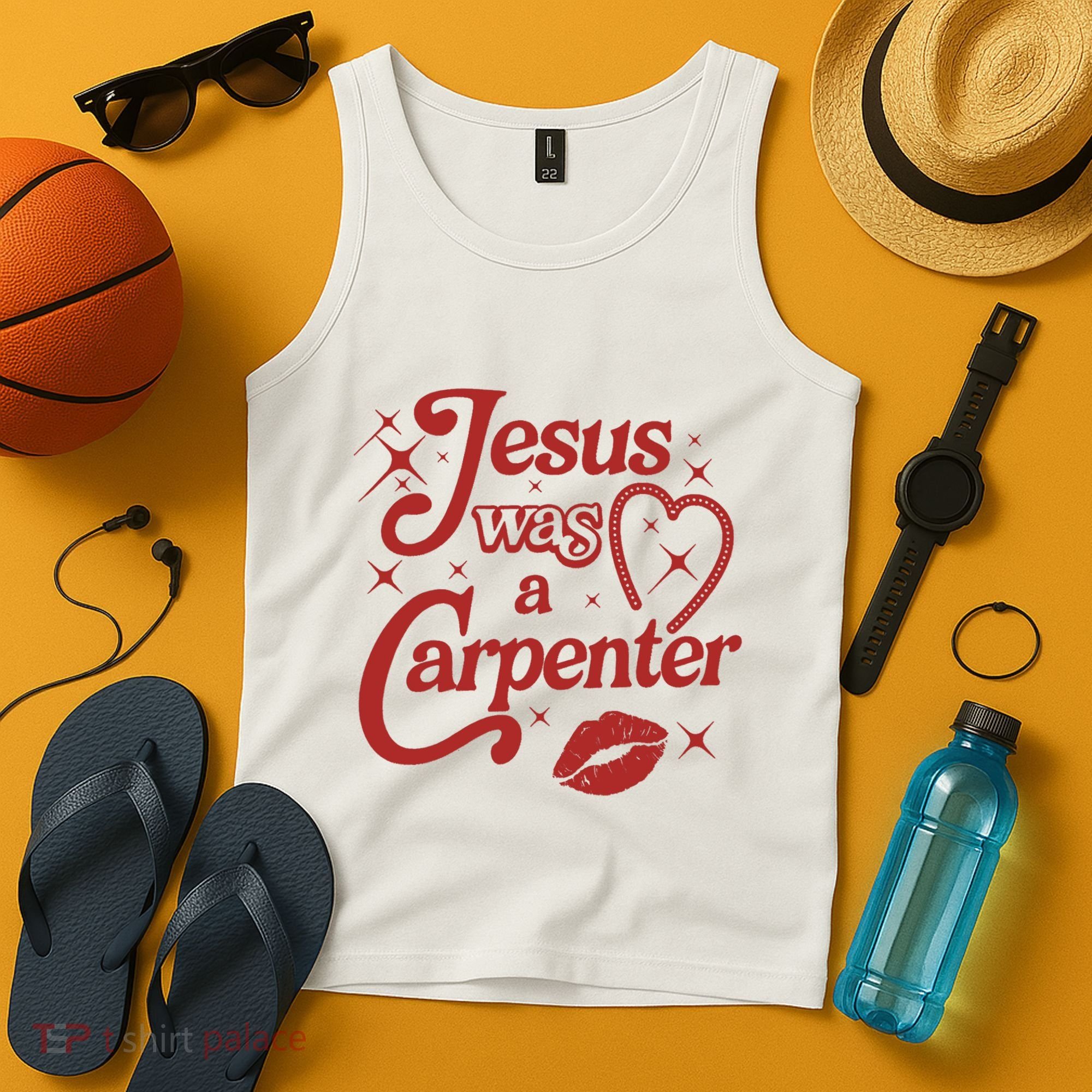 Jesus Was A Carpenter Christian Jesus Sayings Tank Top