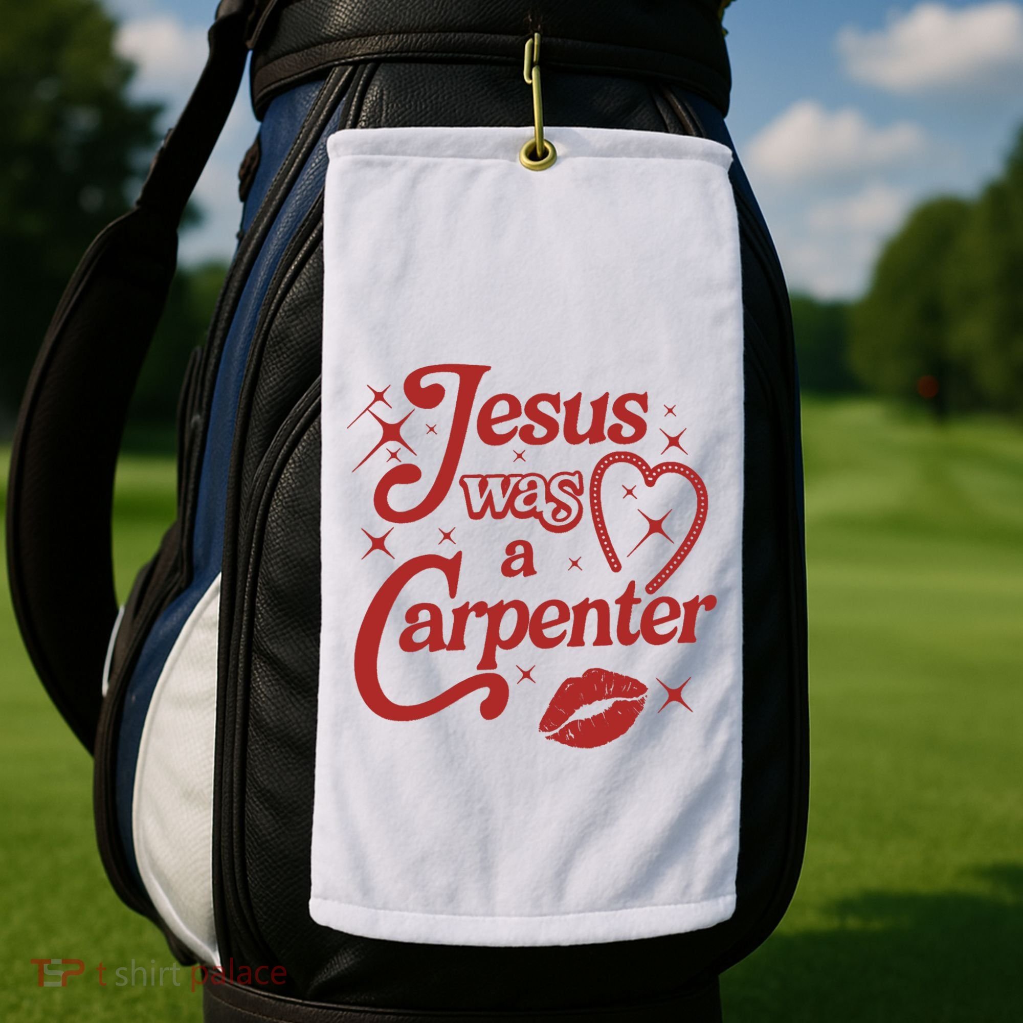 Jesus Was A Carpenter Christian Jesus Sayings Golf Towel