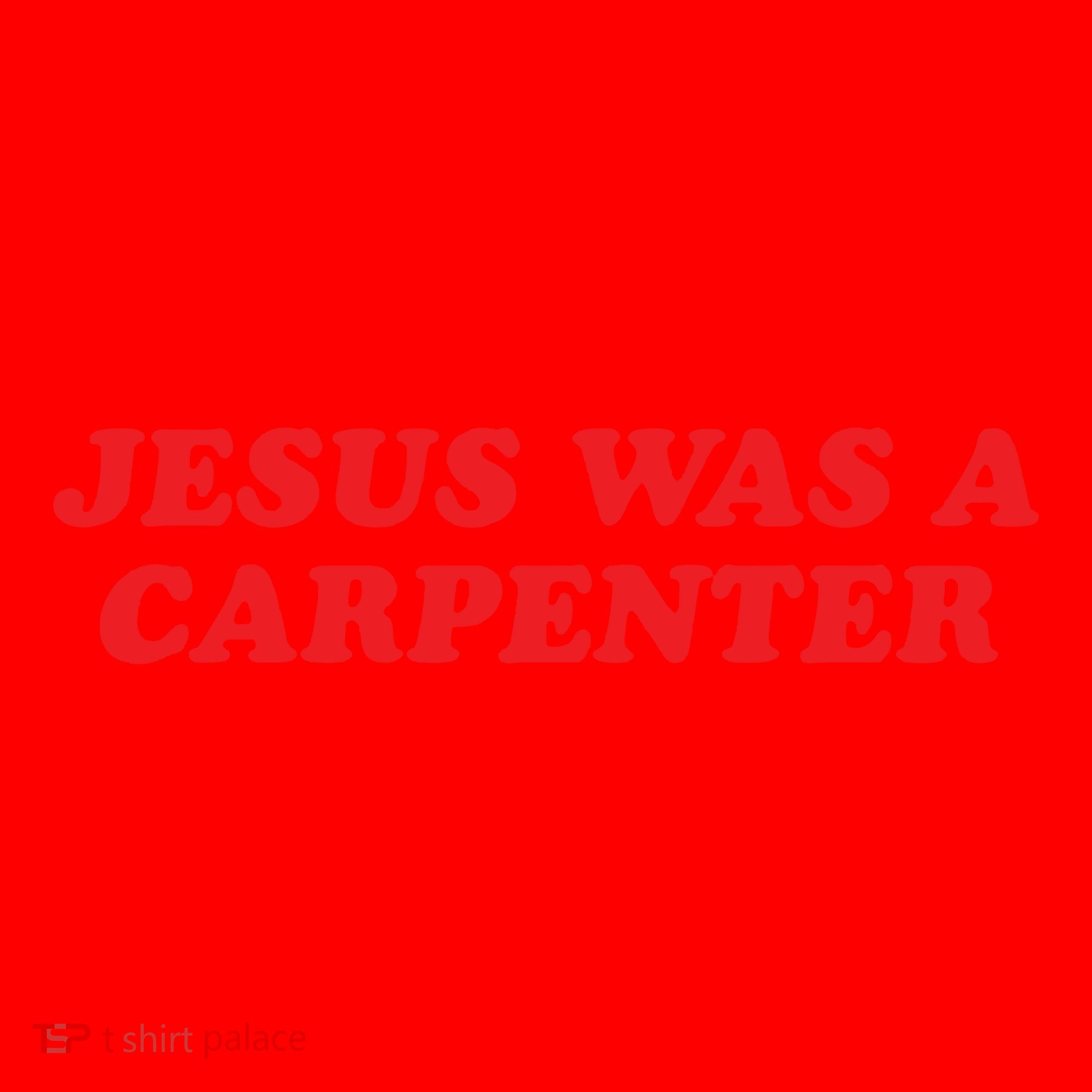 Jesus Was A Carpenter Santa Hat