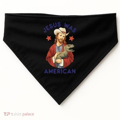 Jesus Was American USA-Made Doggie Bandana