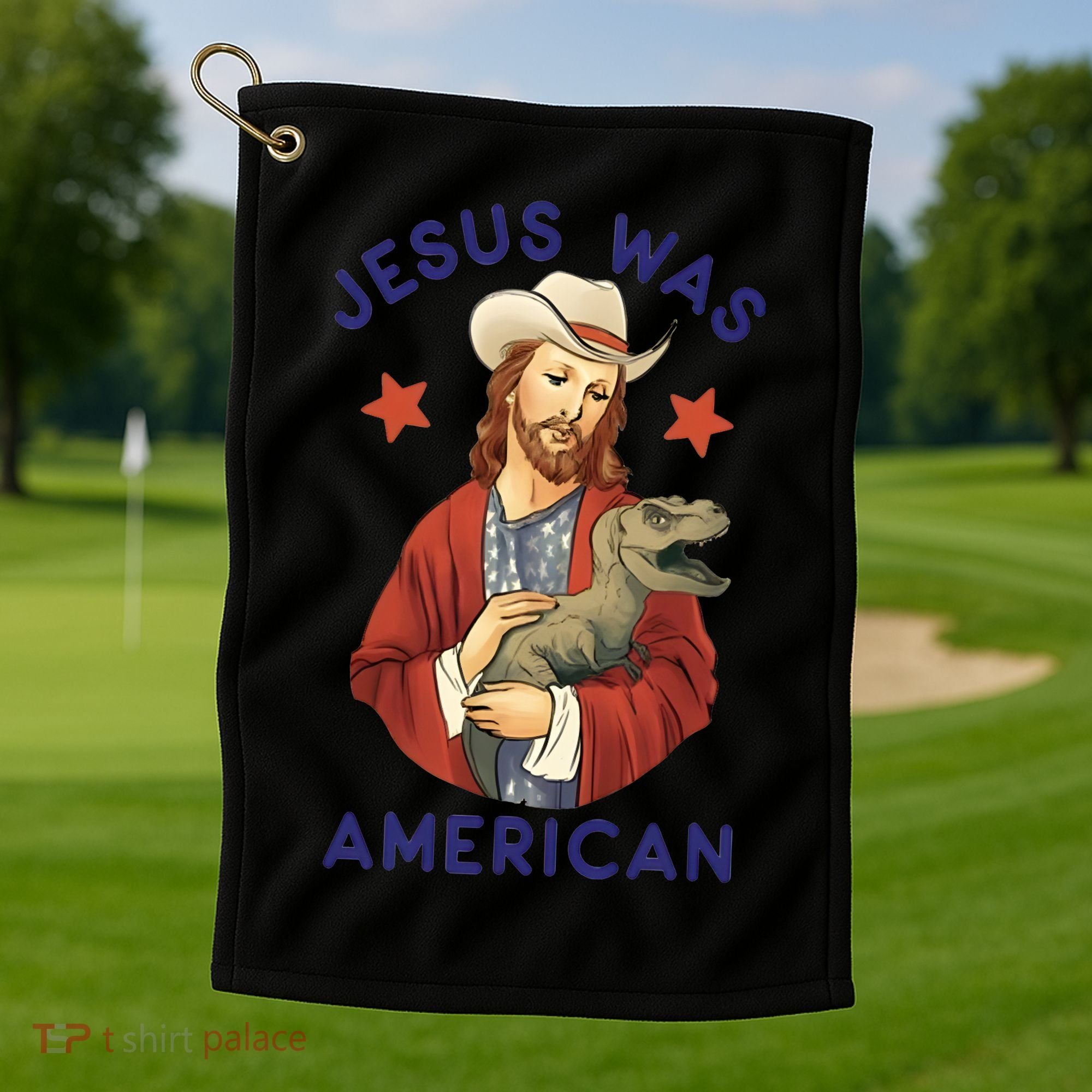 Jesus Was American Golf Towel